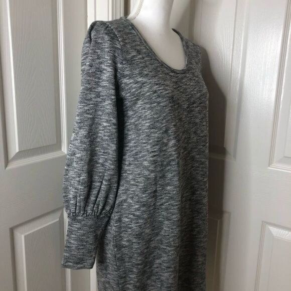 NEW Madewell Midi Sweater Dress Cotton Blend Heather Grey Small - Picture 2 of 6